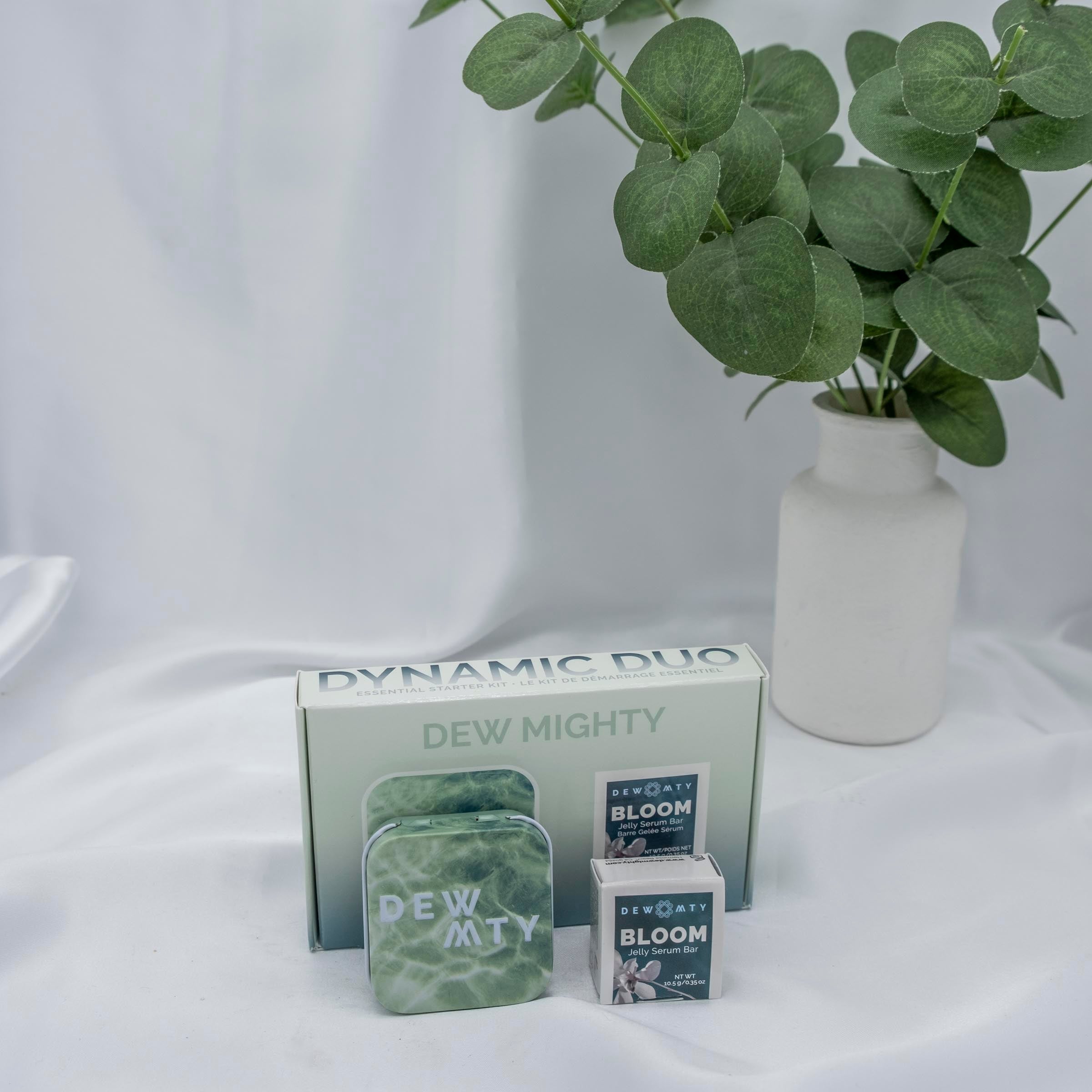 Bloom Jelly Facial Skincare Serum Bar and Case. CALM + NOURISH Milieu